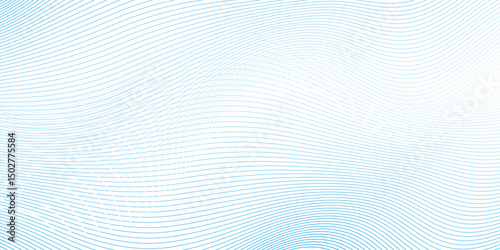 Abstract flow white and blue blend waves lines and technology background. Modern white flowing wave lines and glowing moving . Futuristic technology and sound wave lines background.