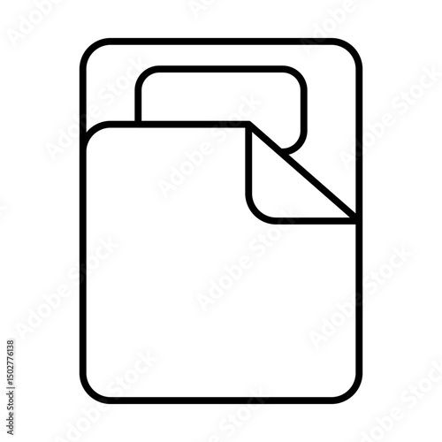 sleeping bag outline icon