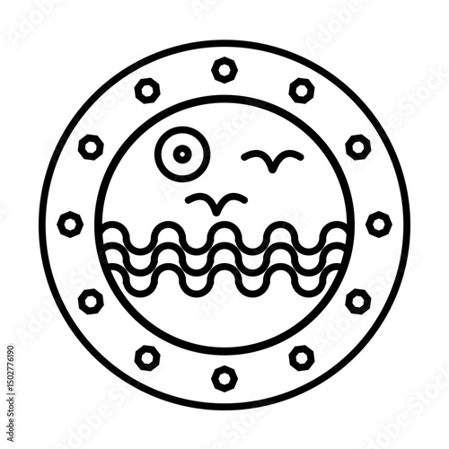 porthole ship	 outline icon