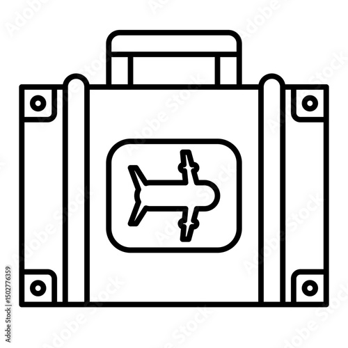 suitcase outline icon