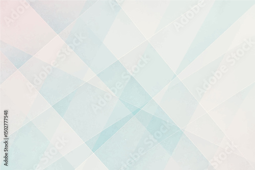 Abstract light pastel soft pink light turquoise cyan silver white abstract pattern background. Geometric. Line stripe angle facet triangle fold. Color gradient. Noise grain. Business.