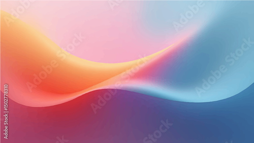 Abstract colorful smooth flow of light and wave lines create a vibrant digital art backdrop.