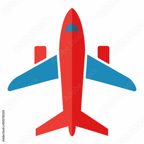 Airplane icon with white background
