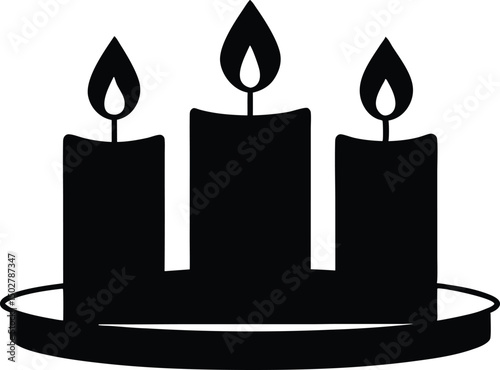 candles vector icon.Deepavali festival celebrate,hinduism,India,Hindu.