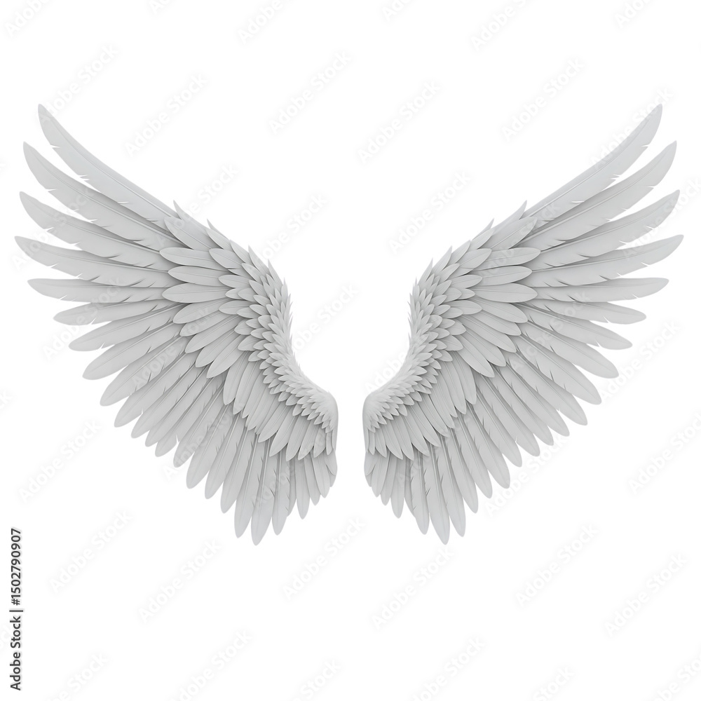 Obraz premium angel wings isolated on white
