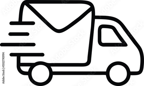 delivery truck icon logo