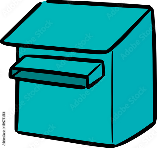 Illustration of postbox

