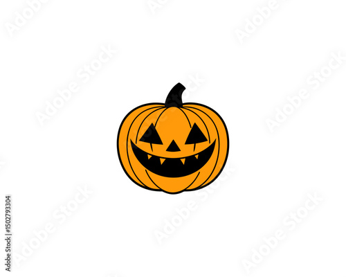 Halloween Pumpkin Faces Vector – Scary, Cute, Funny Jack-o’-Lantern Carved Pumpkins for Fall Design and Decoration.
