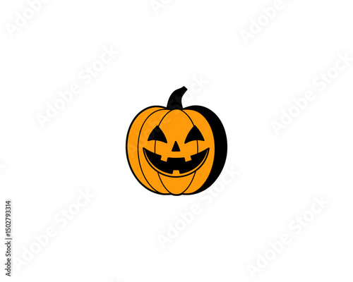 Halloween Pumpkin Faces Vector – Scary, Cute, Funny Jack-o’-Lantern Carved Pumpkins for Fall Design and Decoration.