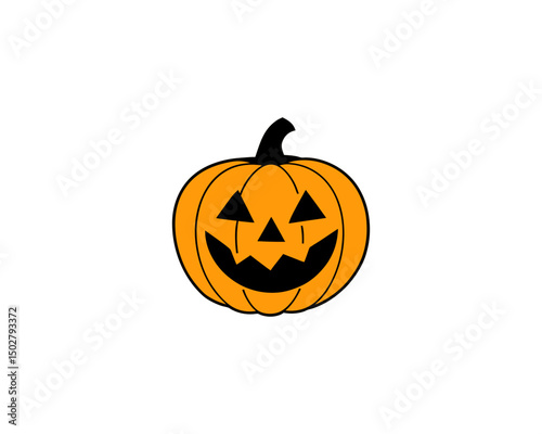 Halloween Pumpkin Faces Vector – Scary, Cute, Funny Jack-o’-Lantern Carved Pumpkins for Fall Design and Decoration.