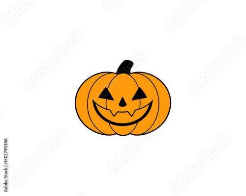 Halloween Pumpkin Faces Vector – Scary, Cute, Funny Jack-o’-Lantern Carved Pumpkins for Fall Design and Decoration.