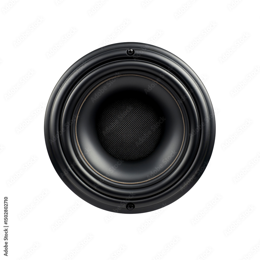 Black Studio Speaker Close-up High-Quality Audio Equipment Black Studio Speaker Close-up High-Quality Audio Equipment
