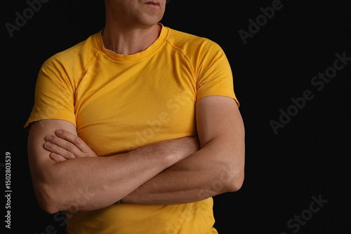 Portrait of sporty middle-a...