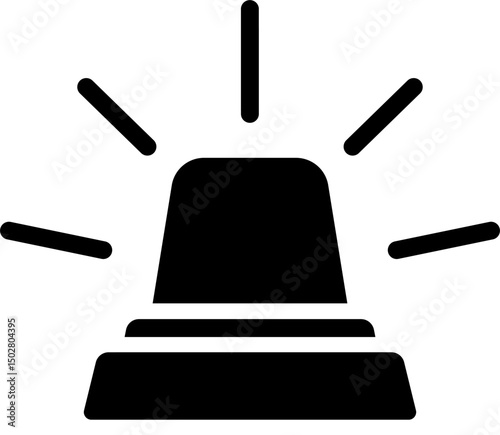 Vector Silhouette of Siren Beacon