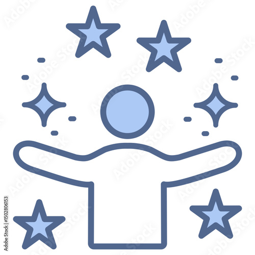 Celebration Blue Icon