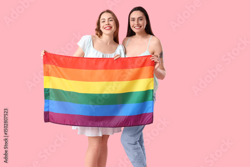Beautiful young lesbian cou...