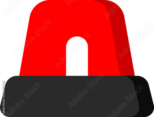 Red Warning Siren Icon Simple