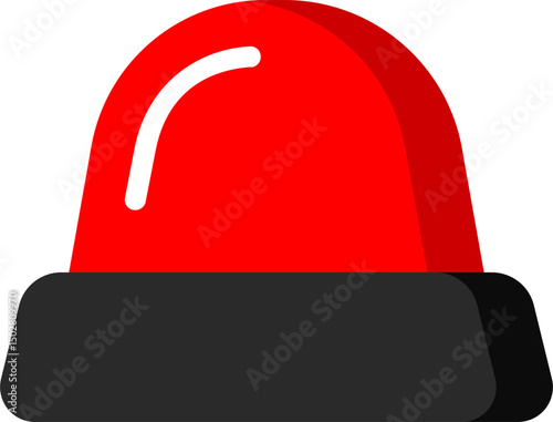 Siren Icon Red Color For Danger Use