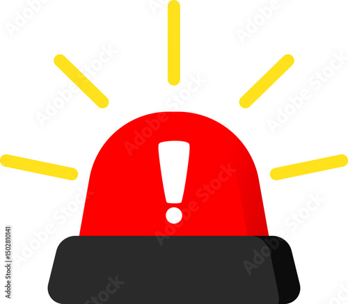 Siren Red Icon For Alert Messages