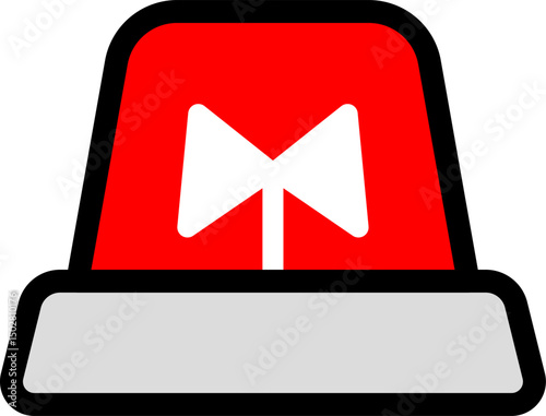Simple Siren Warning Icon Design