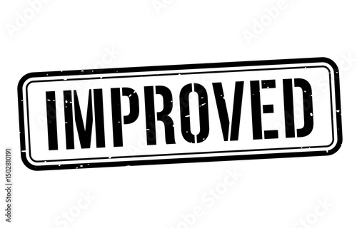 Improved text logo png black