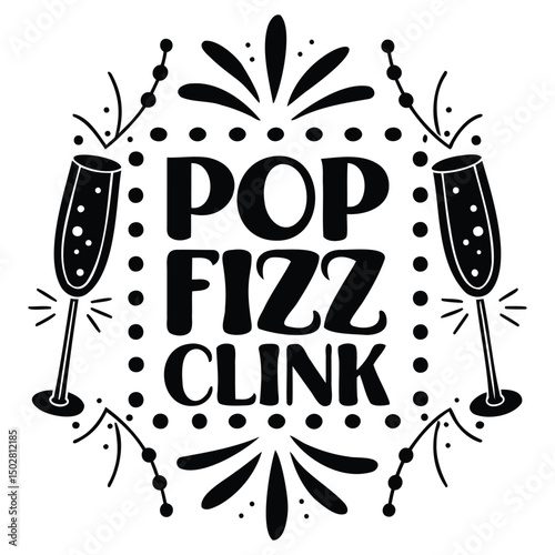 Pop Fizz Clink (Sparkle Linework)