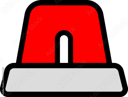Red Siren Icon For Emergency Alerts