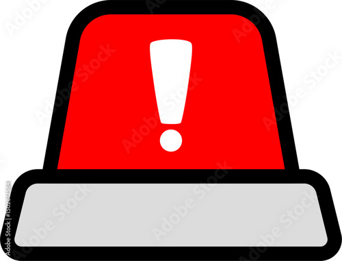 Minimal Siren Icon For Warning