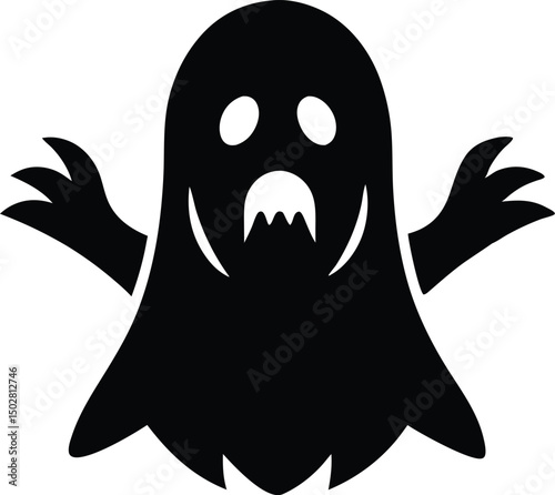 ghost frustrated vector icon.