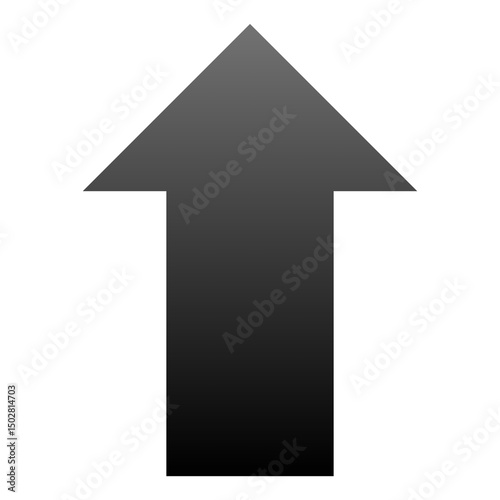 simple vector gradient up direction icon
