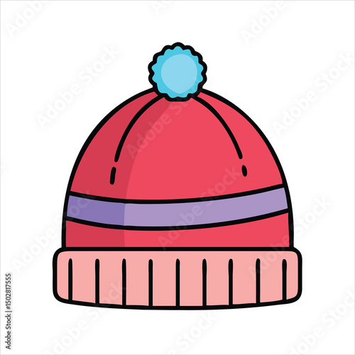 winter hat vector illustration