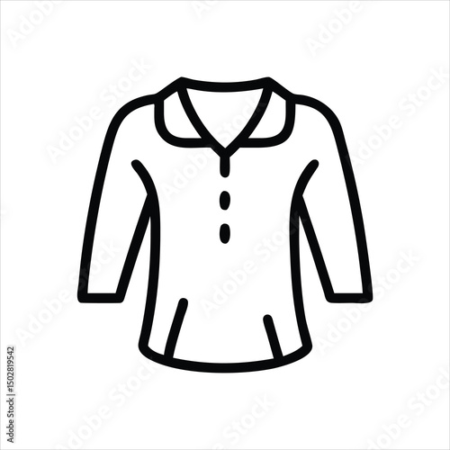 vector illustration of a white shirt