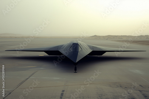 sleek stealth spaceship