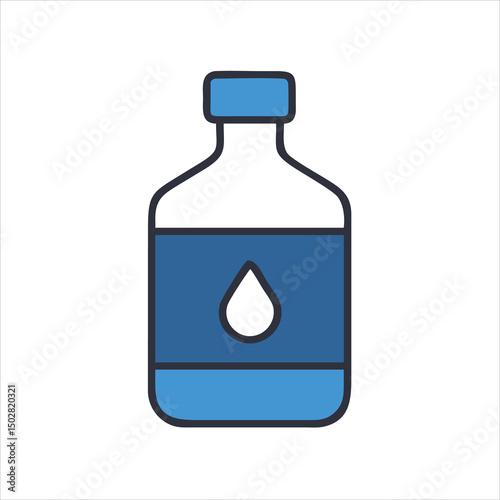 bottle with water