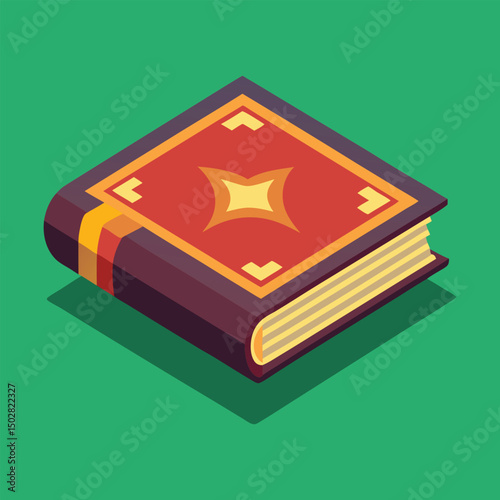 vector illustration of an open book