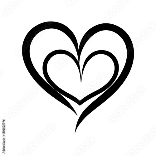 Intertwined Hearts Symbolizing Love and Affection