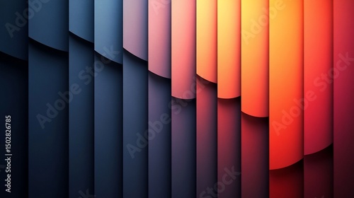 Abstract Gradient Stripes: A Dynamic Color Spectrum Design