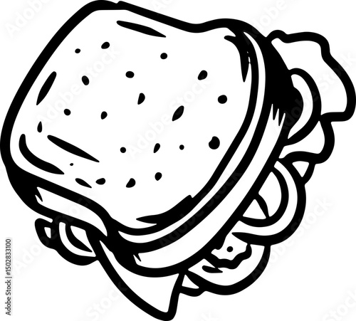 beautiful seamless hand drawn fast food vectors icon set