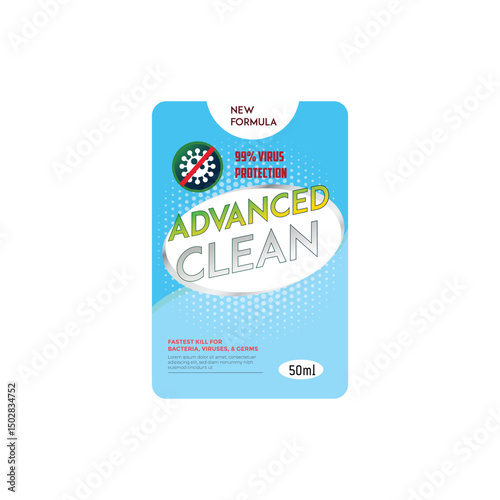 cleaner detergent powder label, cleaning product label, super clean laundry detergent, Laundry detergent product label template. Best for label production, packaging and advertising design	