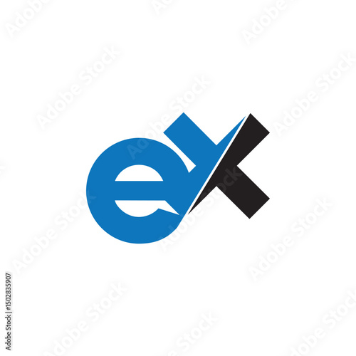 ex logo design minimal style, ex vector logo, ex initials, ex monogram logo