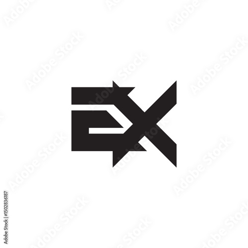 ex logo design minimal style, ex vector logo, ex initials, ex monogram logo