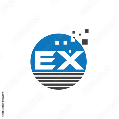 ex logo design minimal style, ex vector logo, ex initials, ex monogram logo