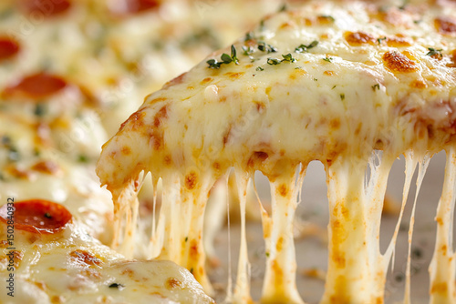Cheese Pulling Pizza Slice