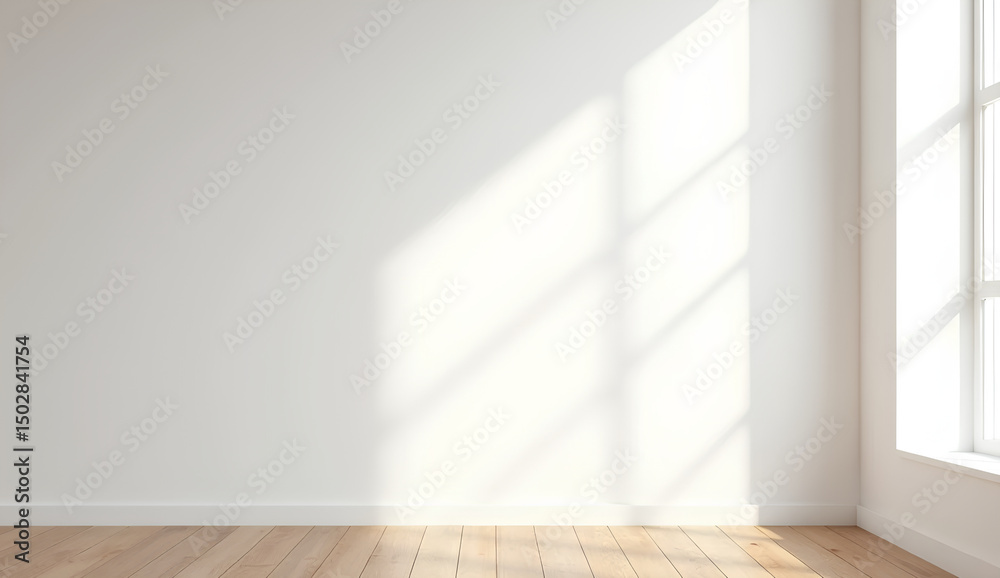 Soft Window Shadows in Minimalist Room