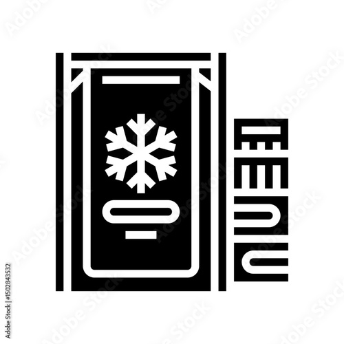 cryogenic cooling system quantum computer glyph icon vector illustration
