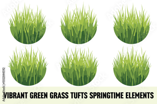 Vibrant Grass Illustrations