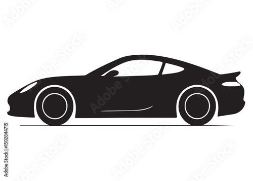 sport car logo design vector silhouette, car automobile vehicle logo icon silhouette, vector illustration silhouette super sports car, sports car silhouette vector illustration on a white background