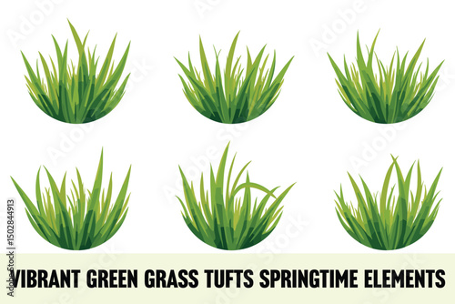 Vibrant Grass Illustrations