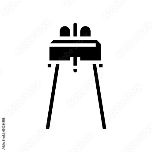 infrared sensor module glyph icon vector illustration
