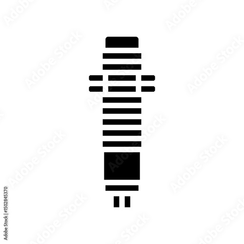 proximity sensor module glyph icon vector illustration